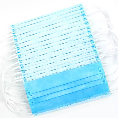 Di BFE di protezione delle maschere maschera medica eliminabile blu del tessuto 50pcs Earloop non