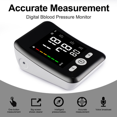 Monitor LCD di pressione sanguigna del visualizzatore digitale con la grande segnalazione di voce del volume