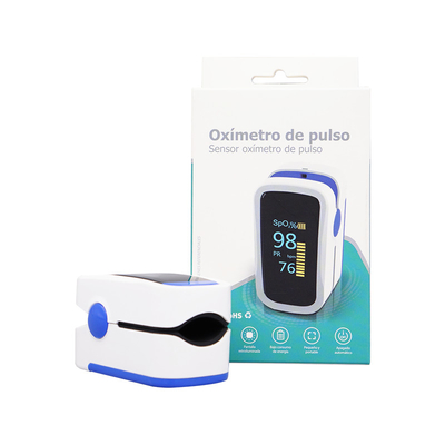 Schermo veloce di colore OLED di misura quattro dell'ossimetro di impulso della clip del morbo di Raynaud blu e